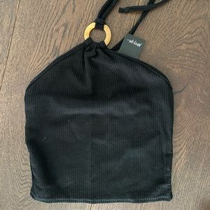 Black Nasty Gal halter top